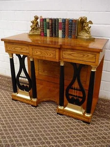 Konsole Kirsche Zierlich Breakfront Süddeutsch Handpoliert Biedermeier - Bild 1 von 8