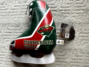 MINNESOTA WILD Ice Skate Plush Official NHL Ice Hockey Team Preowned W/Tag - Picture 1 of 5