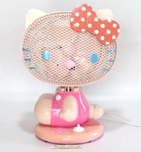 Ventilador Eléctrico Sanrio Hello Kitty Cinta Punto Rosa 2009 Japón Raro ¡Muy Lindo! - Imagen 1 de 13