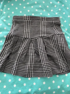 art class Girls L (10/12) Black/ Gray Houndstooth Check Pleated mini Skirt - Picture 1 of 3