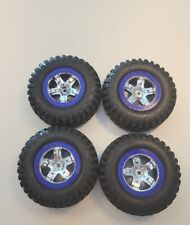 FITS TRAXXAS SLASH 2WD BF GOODRICH Tires BLUE / CHROME Wheels VXL or  XL-5   NEW