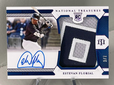 2021 National Treasures ESTEVAN FLORIAL RPA PATCH AUTO # /7 YANKEES SSP