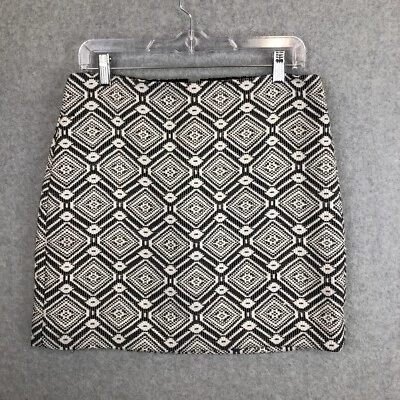 J. Minifalda Crew Diamond Jaquard negra/blanca para mujer 6 forradas oficina carrera Foto 1 de 4