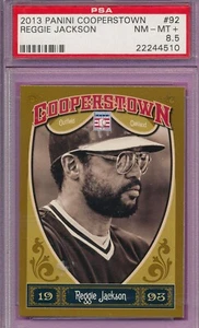 PSA 8.5 REGGIE JACKSON HOF 2013 COOPERSTOWN #92 PANINI GRADED NM-MINT+ MLB TPHLC - Picture 1 of 3