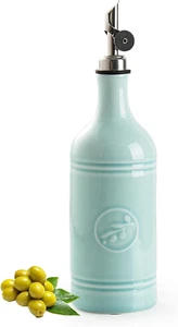 18 Oz Ceramic Olive Oil Bottle Dispenser for Kitchen, Large Capacity Oli and Vin - Picture 1 of 12