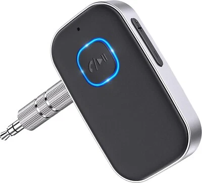 Bluetooth Handsfree Audio Music Receiver 3.5mm Adapter Car Kit AUX USB Charger - Image 1 of 4