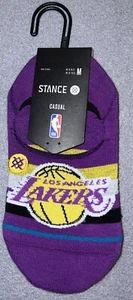 Stance Los Angeles Lakers NBA Casual No Show Socks Sz M Mens 6-6.5 Womens 8-10.5 - Picture 1 of 6