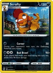 Pokemon Champions Path Scrafty Reverse Holo 042/073 - Picture 1 of 1