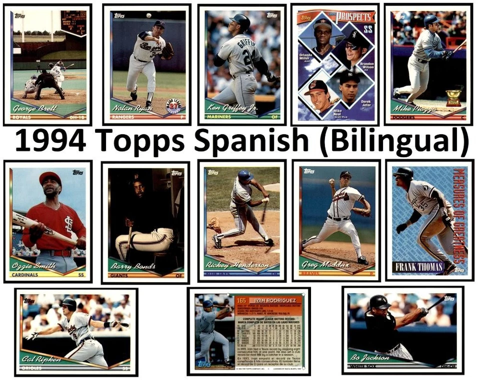 1994 Topps Spanish (Bilingual) Set Break Cards 1-199 ** Pick Your Card ** - Image 1 of 1