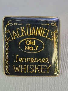 Prendedor sombrero solapa esmaltado Jack Daniels vintage whisky Tennessee antiguo no. 7 - Imagen 1 de 2