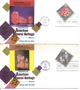 US Scott #1538-41, First Day Covers 6/13/74 Lincoln Single Mineral - Picture 1 of 2