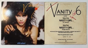 Vanity Set mit 2 Vintage Vinyl Schallplatten Wild Animal, Nasty Girl - Bild 1 von 15