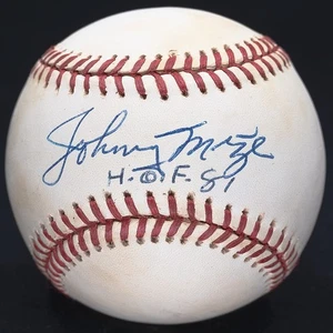 Johnny Mize HOF 81 Signed Official American League Baseball JSA COA #CI52597 - Picture 1 of 4