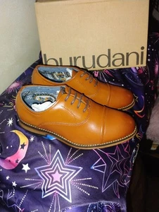 New Burudani Boys Youth Oxford Shoes Classic Dress Shoes  Brown Wedding Shoes,  - Picture 1 of 6
