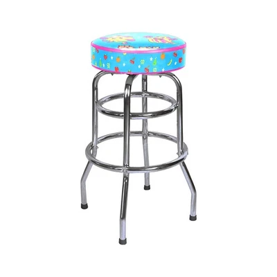 BANDAI NAMCO AMUSEMENT AMERICA Ms. Pac Man Arcade Game Swivel Bar Stool - 30”