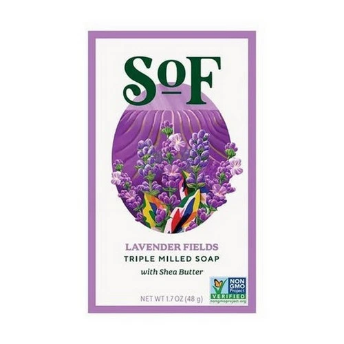 Triple Milled Bar Soap Lavender Fields 1.7 Oz By South Of France Soaps - Image 1 of 1