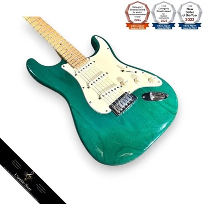 Chitarra trasparente Fender American Deluxe Stratocaster Teal Green - Immagine 1 di 4