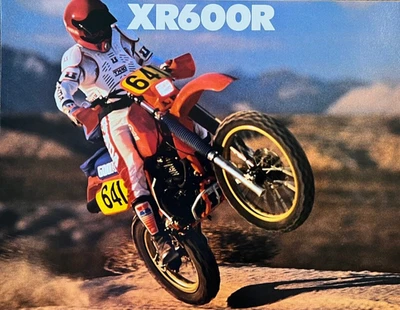 1986 Honda XR600R 4-page glossy sales brochure-literature XR 600  OEM - Image 1 of 4