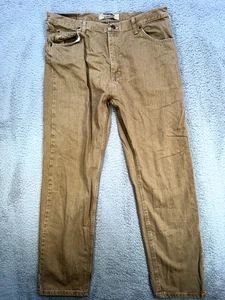 Wrangler Jeans Men's 38x32 Brown Authentics Medium Wash - Picture 1 of 9