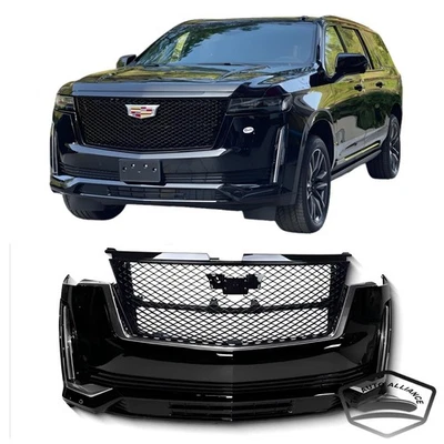 Complete Front Bumper Body Kit Assembly Fits for 2021-2024 Cadillac Escalade - Image 1 of 4