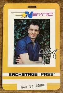 NSYNC JC No Strings Attached Replica Backstage Pass Nov 2000 - Picture 1 of 3