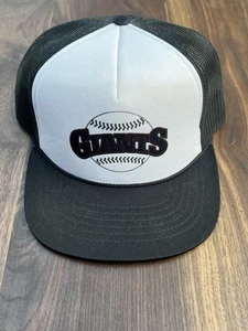 San Francisco Giants Baseball Trucker Hat Unisex Black White Logo MLB - Picture 1 of 3