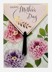 Mother’s Day Card For Any Mother Ribbon/Gold Foil/Top Fold Design Hallmark NEW - Picture 1 of 12