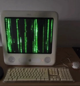 TESTED Vintage Apple eMac A1002 All in One Power PC Computer G4 700 MHz 384 MB - Picture 1 of 15
