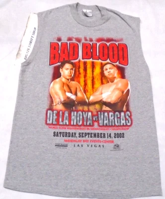 Camiseta sin mangas Oscar De La Hoya VS Vargas Bad Blood 2002 Las Vegas boxeo mediana Foto 1 de 2