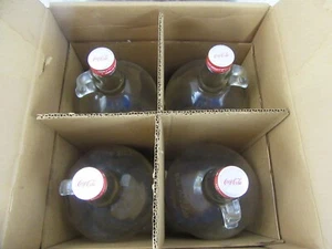 Vintage Case Gallon Glass Coca Cola Syrup Jugs for Fountain Soda w Label - Picture 1 of 24