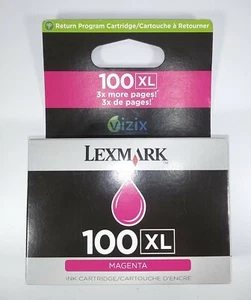 Lexmark 100XL Magenta Tintenpatrone Original NEU abgelaufen - Bild 1 von 4