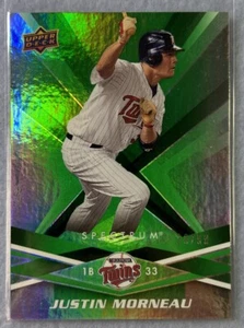 Justin Morneau Upper Deck Spectrum #58 Green 29/99 Minnesota Twins - Picture 1 of 2