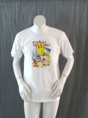 Vintage Graphic T-shirt - Pokemon Pocket Monsters Iron On Graphic - Men's Medium - Image 1 of 4
