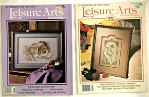 Revista de Artes de Ocio Patrones Punto de Cruz, Tejer, Crochet Junio 88 y Feb 96 - Imagen 1 de 2