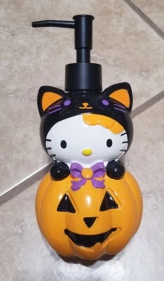 Sanrio Hello Kitty Halloween Cat In Pumpkin Soap Lotion Pump Dispenser - Image 1 of 4