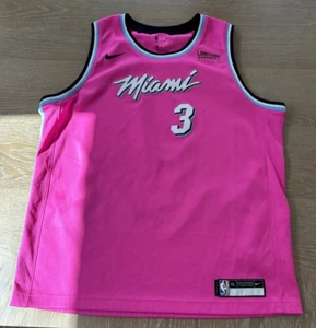 Miami Heat Dwayne Wade #3 NBA Nike XL 18/20 Basketball Jersey PINK Swingman KID? - Picture 1 of 24