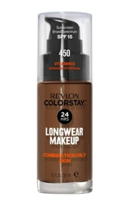 Revlon ColorStay Makeup for Combination/Oily Skin SPF 15, 1.0 FL OZ - Mocha 450 - Picture 1 of 4