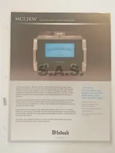 McINTOSH LABS OEM MC1.2KW LEISTUNGSVERSTÄRKER PRODUKTBROSCHÜRE - NEUWERTIG! - Bild 1 von 2