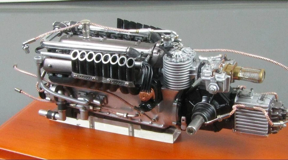 Super Rare CMC Auto Union Type C 16-Cylinder V-Engine Model 1/18 - Image 1 of 4