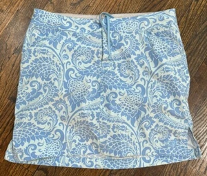 The North Face TFN Apex Skort Damen 6 blau Paisley Print Wandern Golf Tennis - Bild 1 von 3