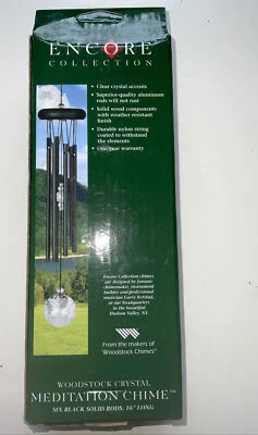 Woodstock Chimes - 16'' Crystal Meditation Chime - Black  - CCMK - Image 1 of 4