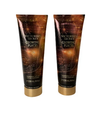 Loção Corporal Victoria’s Secret Glittering Nights Glowing Places (Bergamota) 8 oz x2 - Imagem 1 de 2