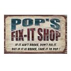 4x6 Magnet Pop's Fix It Shop Magnetic Sign Father's Day Gift for Grandpa Dad