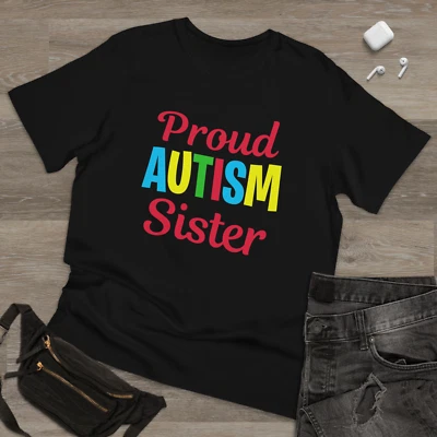 Proud Autism Sister, Autism awareness TShirt Adult Kid Unisex Xmas Puzzle Tshirt - Image 1 of 3