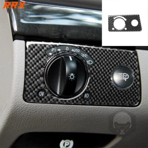 For Benz E-class W211 03-09 Real Carbon Fiber Headlight Switch Panel Cover Trim - Foto 1 di 11