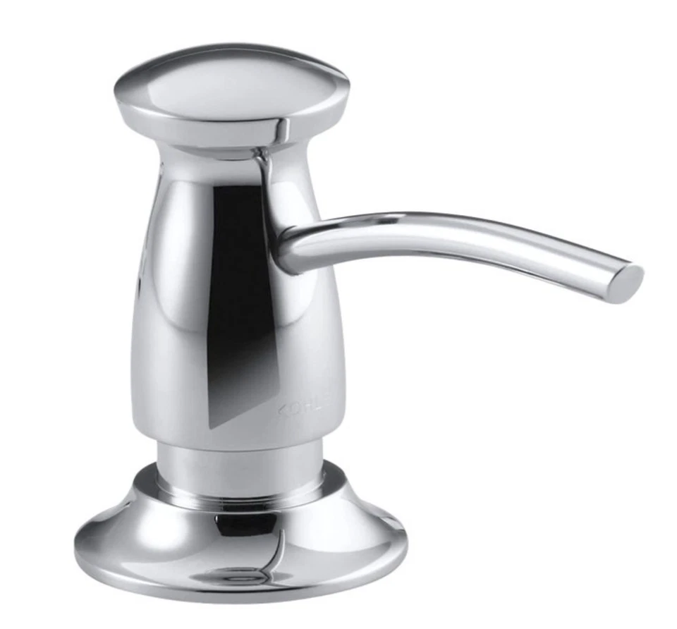 KOHLER Soap Lotion Dispenser, Transitional Design, Polished Chrome, Kitchen Bath - Image 1 of 1