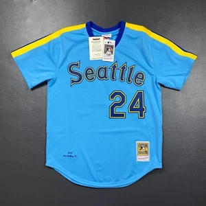 Camiseta deportiva 100 % auténtica Ken Griffey Jr Mitchell & Ness 2010 de los Marineros talla 36 S - Imagen 1 de 6