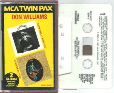 Don Williams Especially for You/ I Believe in You (Cassette, 1983 MCA) VG+-EX - Image 1 of 3