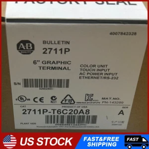 Allen Bradley 2711P-T6C20A8 Ser A PanelView Plus 600 HMI Touchscreen Free Ship - Picture 1 of 6
