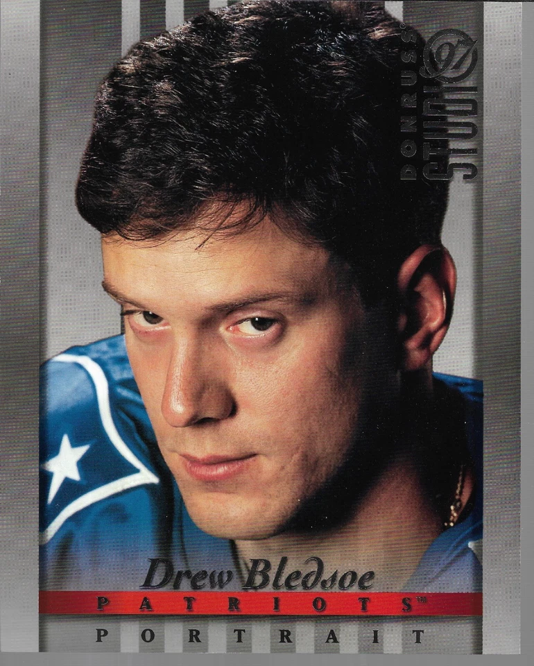 1997 DONRUSS STUDIO FOOTBALL DREW BLEDSOE (8 X10) CARD #4 - Image 1 of 1